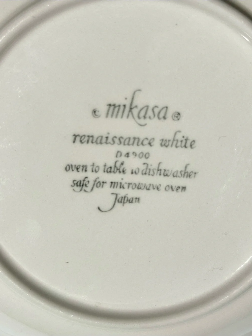 Mikasa Renaissance White Coupe Soup Bowl - Elegant Home Dining, Vintage